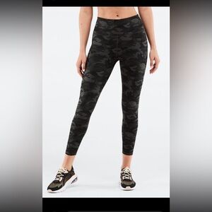Fabletics Black Camo High-Waisted Leggings Size 2X